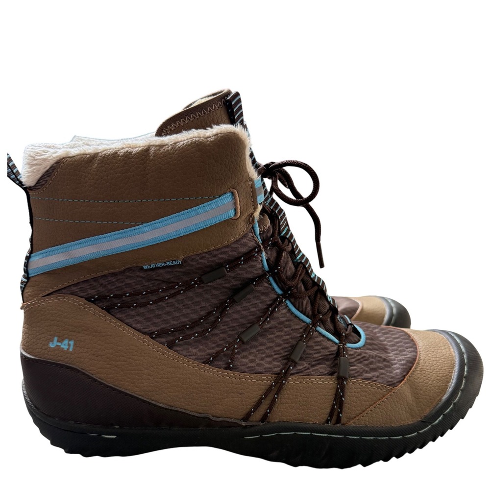 J-41 Kansas Weather-Ready Faux Fur Winter Boots Brown Women's 11 / Men's 9.5‎